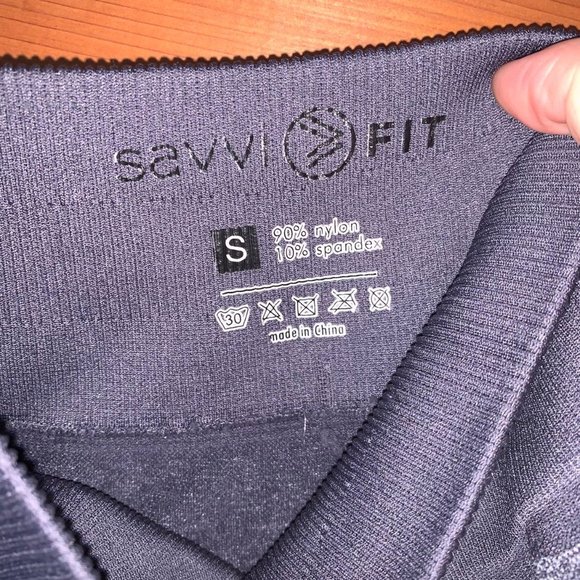 NWT Charcoal Gray Savvi Striped Legging S - Picture 7 of 10